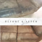 before and after of a couch cleaning